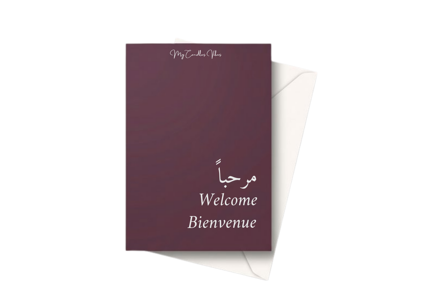 Carte de vœux personnalisée My Candles Vibes