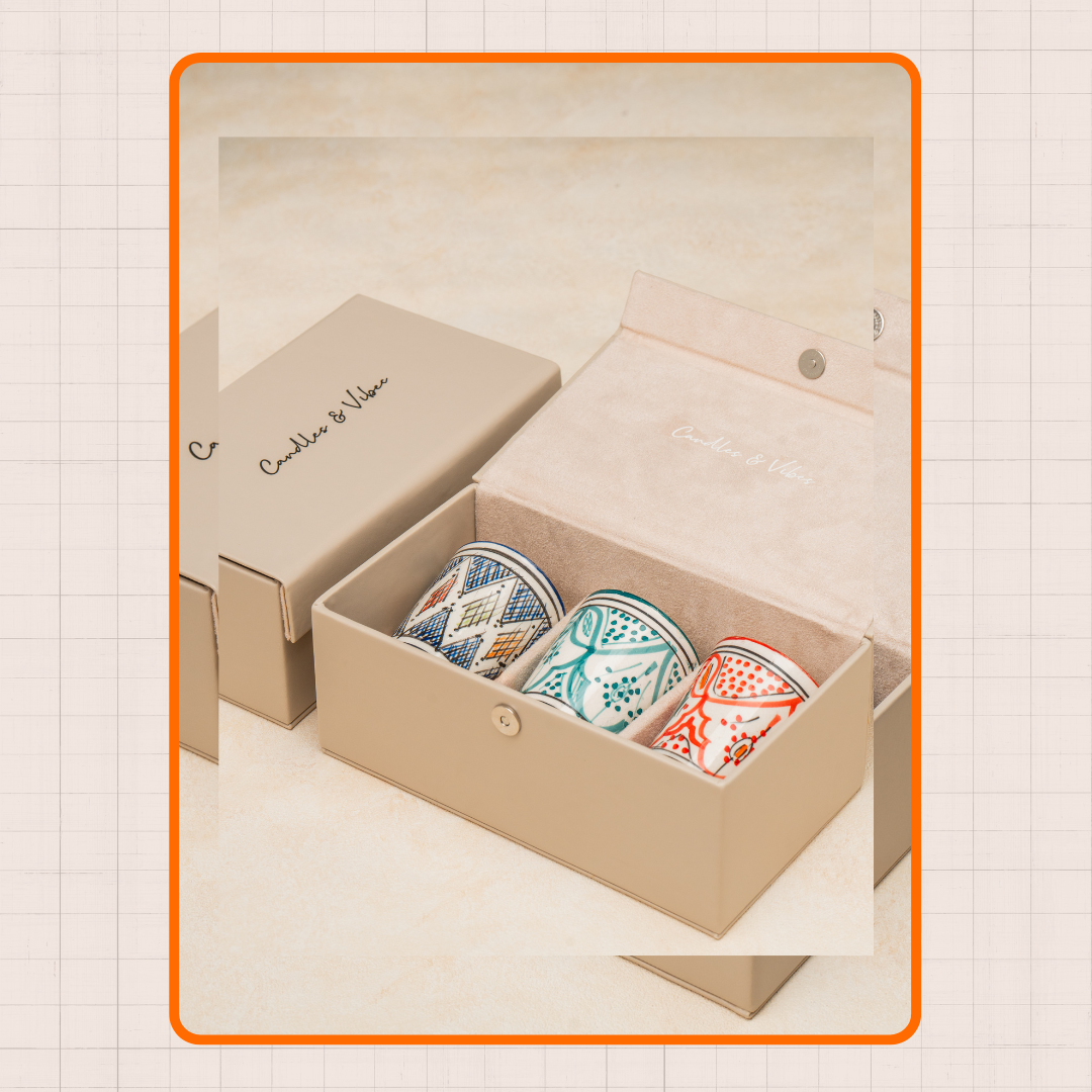 Trio Beldi de Bougies Artisanales